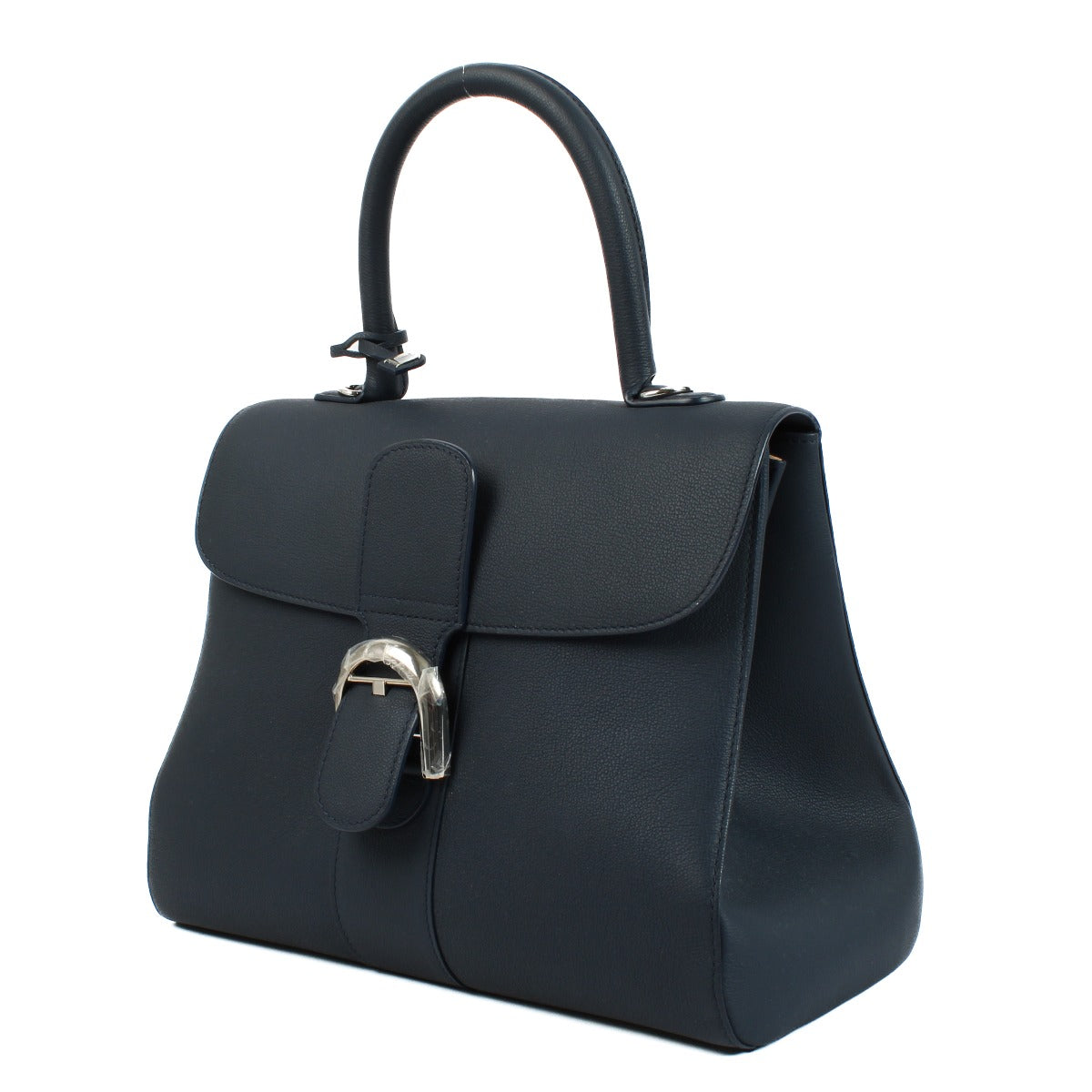 Delvaux Navy Crispy Calf Brillant MM