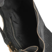 shop 100% authentic second hand Gucci Black Horsebit Canvas Hobo Bag on Labellov.com