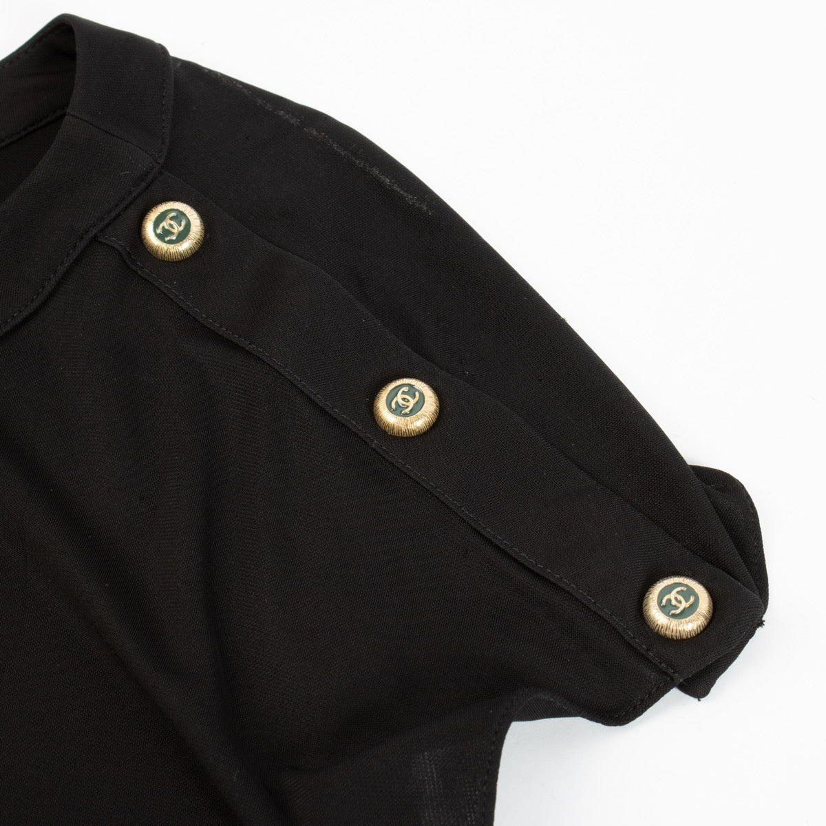 Chanel Black Button Detail Top - FR44