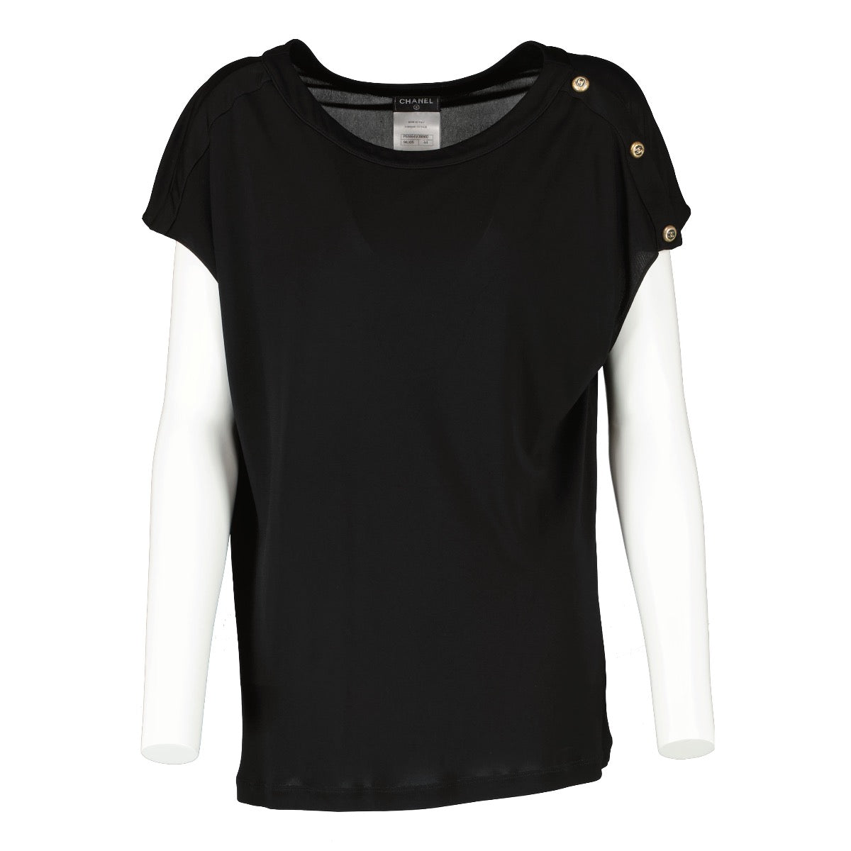 Chanel Black Button Detail Top - FR44