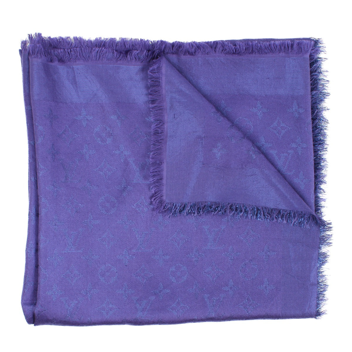 Louis Vuitton Purple Monogram Classique Shawl