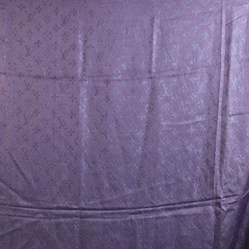 Louis Vuitton Purple Monogram Classique Shawl