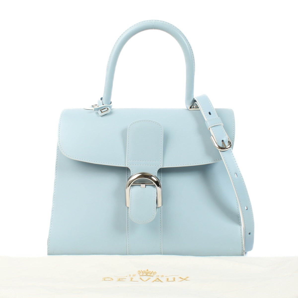 Shop 100% authentic secondhand Delvaux Baby Blue Box Calf Brillant MM on labellov.com