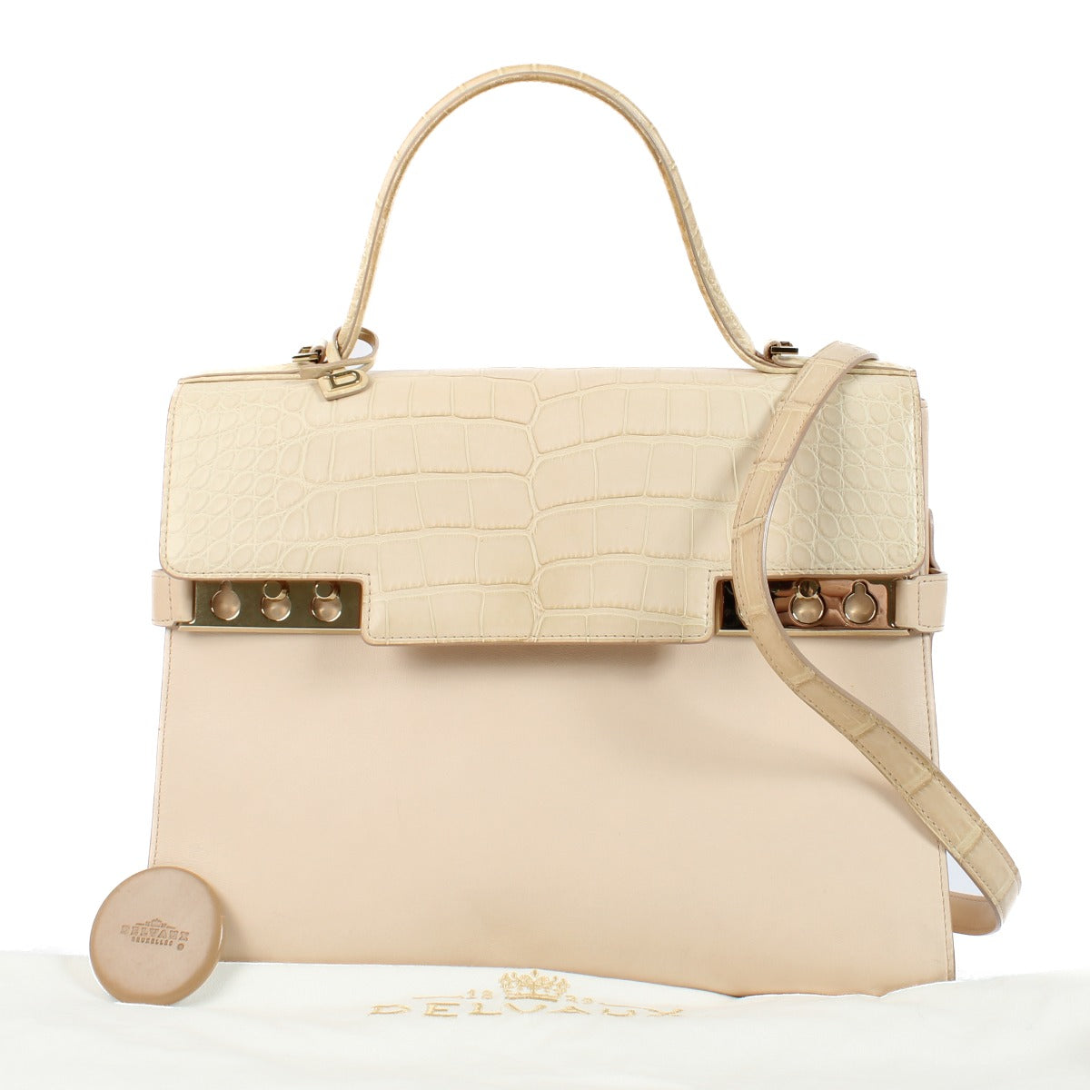 Shop 100% authentic secondhand Delvaux Nude Alligator Dolce/Calf Souple Tempête GM on Labellov.com