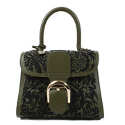 Delvaux Kaki Box Calf Brillant Mini Hide and Seek