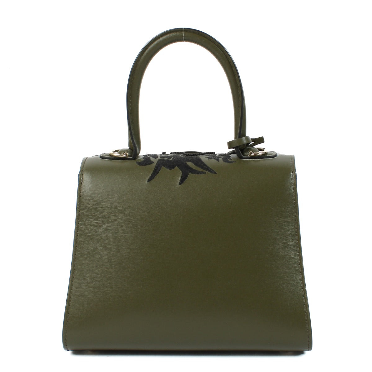 Delvaux Kaki Box Calf Brillant Mini Hide and Seek