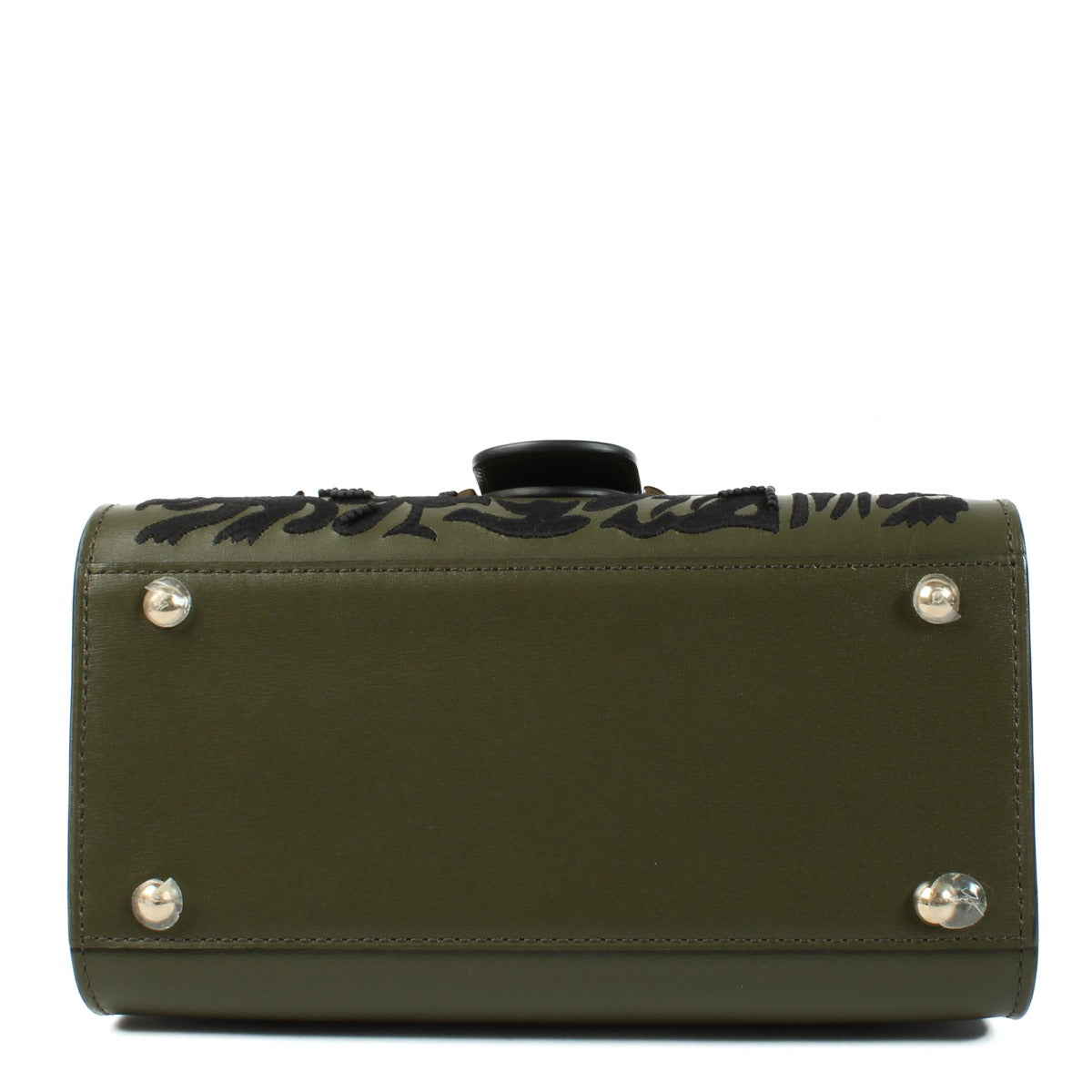 Delvaux Kaki Box Calf Brillant Mini Hide and Seek