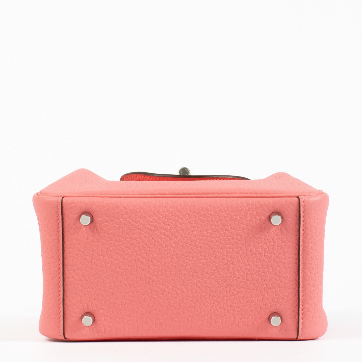 Hermès Lindy Mini II Rose Azalée Clemence PHW