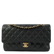 Chanel Black Caviar Medium Classic Flap 11.12 Bag