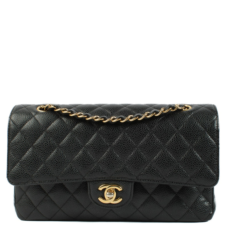 Chanel Black Caviar Medium Classic Flap 11.12 Bag