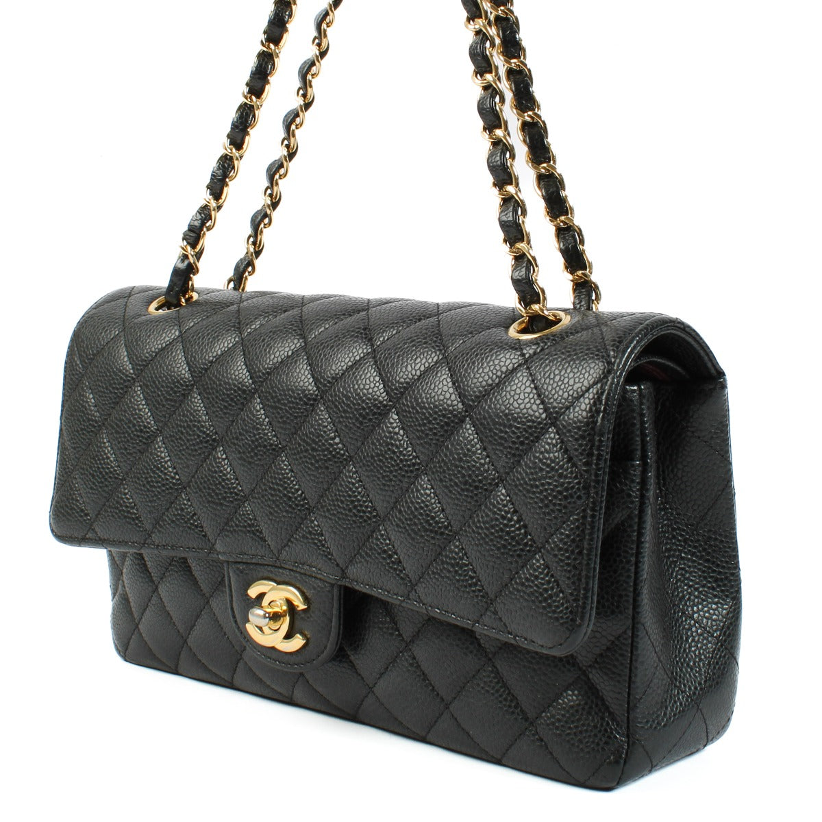 Chanel Black Caviar Medium Classic 11.12 Bag