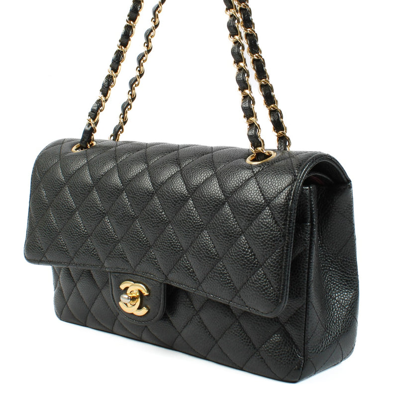 Chanel Black Caviar Medium Classic 11.12 Bag
