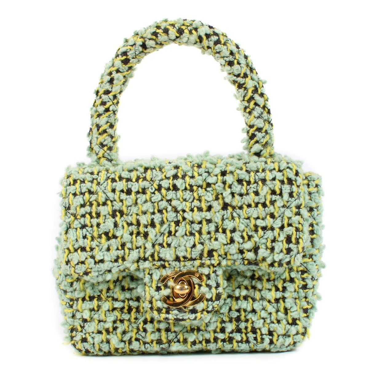 shop 100% authentic second hand Chanel Tweed Mini Kelly Flap Bag on Labellov.com