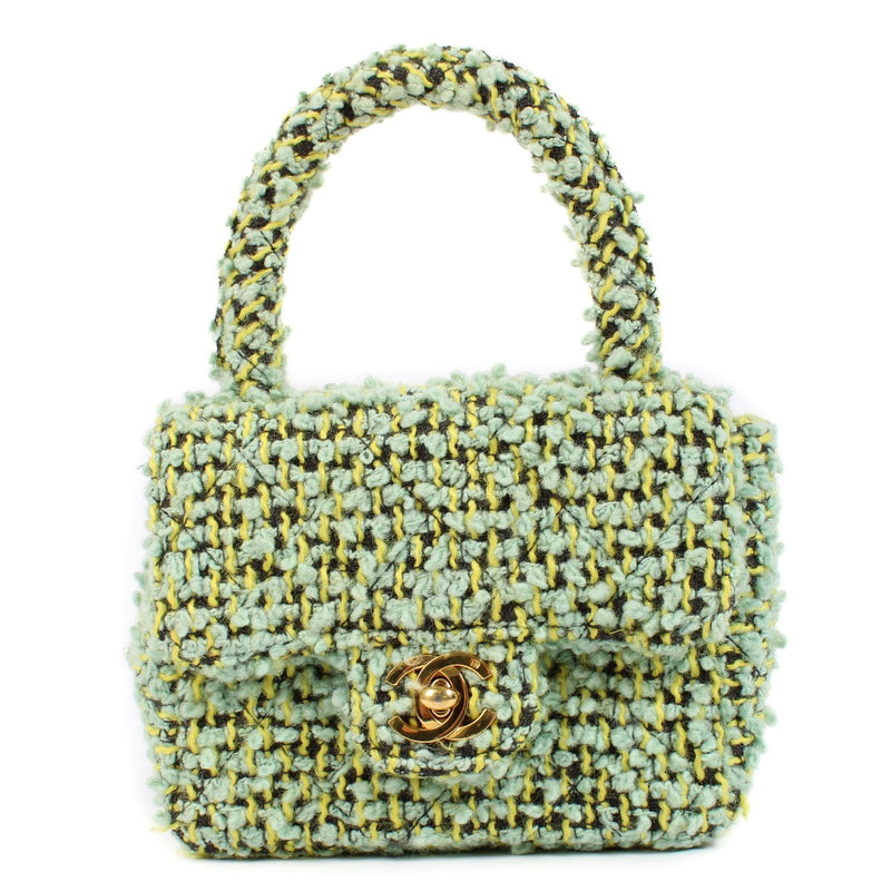 shop 100% authentic second hand Chanel Tweed Mini Kelly Flap Bag on Labellov.com