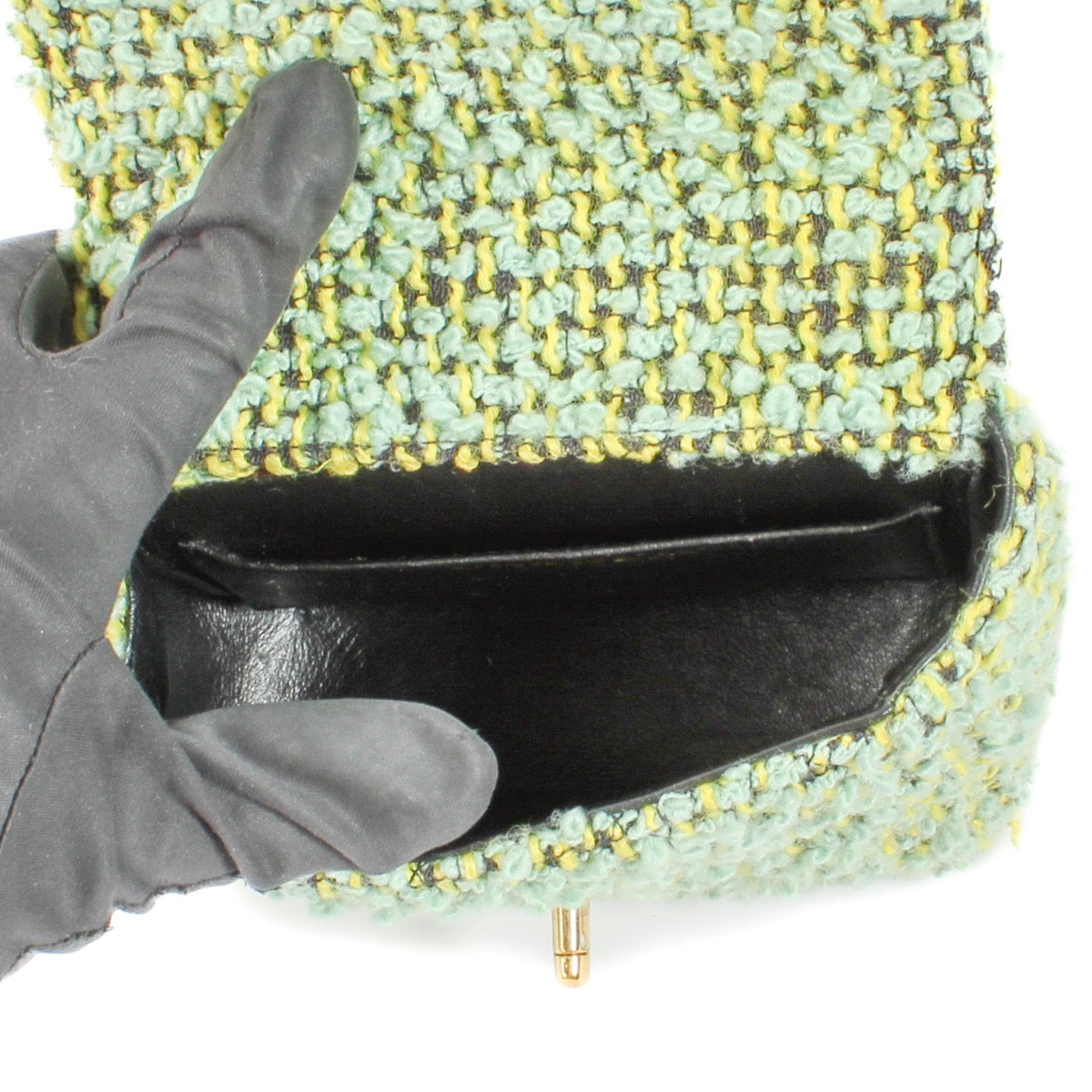 shop 100% authentic second hand Chanel Tweed Mini Kelly Flap Bag on Labellov.com
