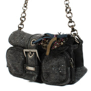 shop 100% authentic second hand Prada Grey Tweed Mini Bag on Labellov.com