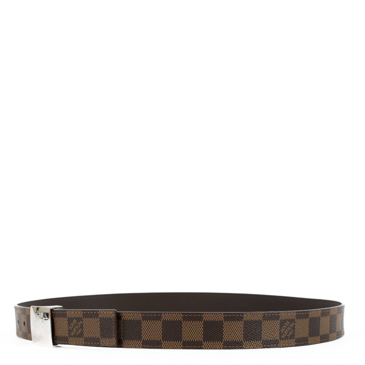 Buy authentic second hand Louis Vuitton Damier Ebene Carre Belt - Size 95 at Labellov.com