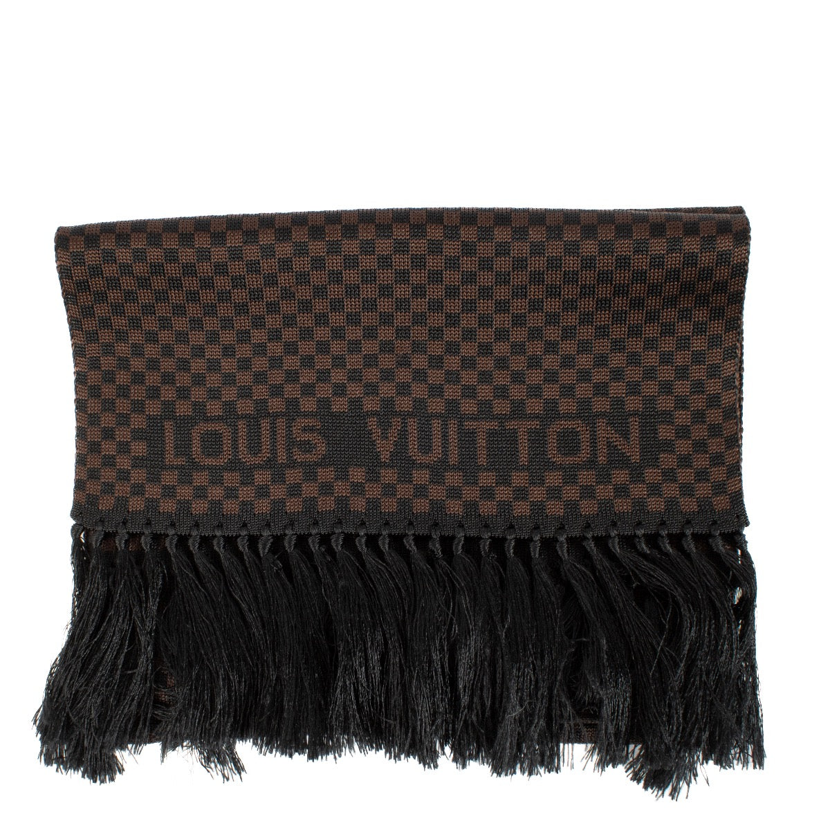 Shop 100% authentic second hand Louis Vuitton Black Damier Scarf on labellov.com