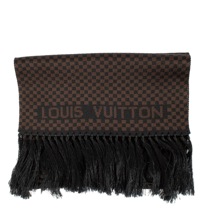 Shop 100% authentic second hand Louis Vuitton Black Damier Scarf on labellov.com