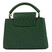 Authentic second hand Louis Vuitton Green Mini Ostrich Capucines BB Bag on Labellov.com