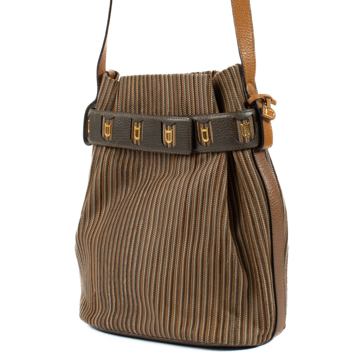 shop 100% authentic second hand Delvaux Beige Toile de Cuir Calicot Bag on Labellov.com