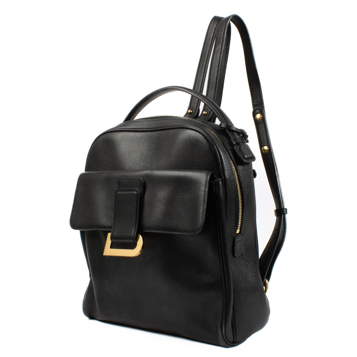 Delvaux Black Onde Backpack
