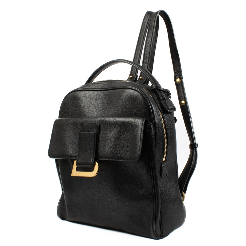 Delvaux Black Onde Backpack