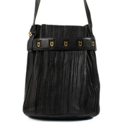 Delvaux Black Toile de Cuir Calicot Bag