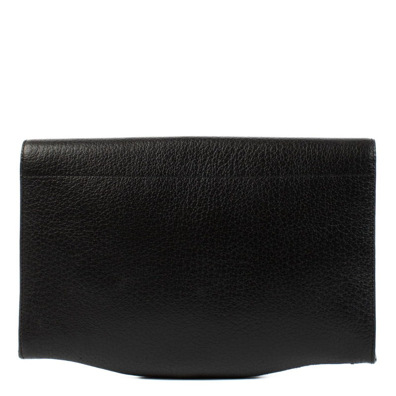 shop 100% authentic second hand Delvaux Black Toile De Cuir Clutch on Labellov.com