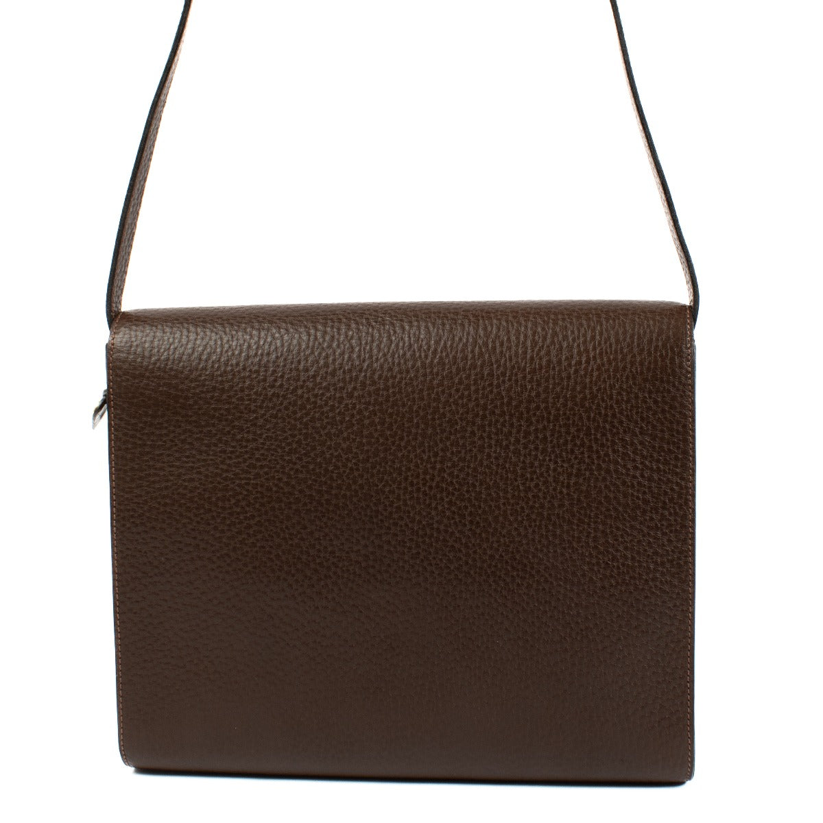 Delvaux brown bag with an adjustable strap, perfect for everyday elegance. Comes with a dust bag. Shop at Labellov.
