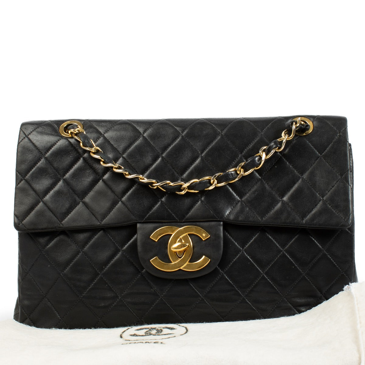 Shop 100% authentic secondhand Chanel Black Vintage Maxi Classic Bag on Labellov.com