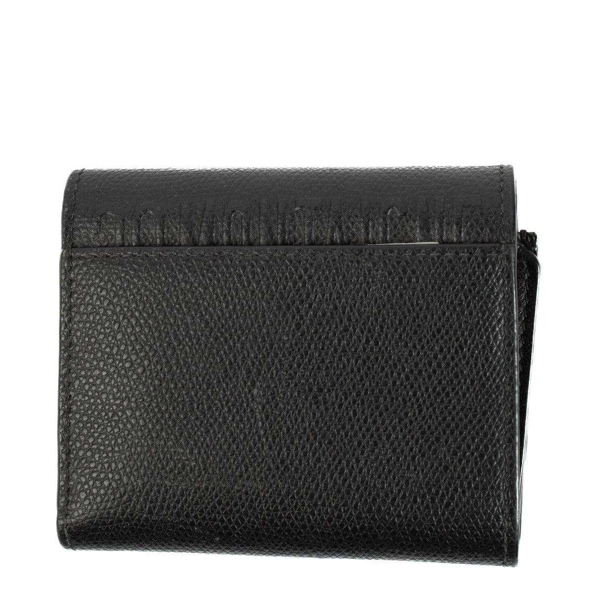 Christian Dior Black Leather 30 Montaigne Wallet with gold-tone logo hardware. Shop at Labellov.