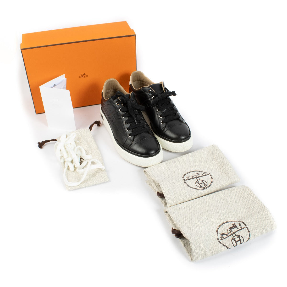 Hermès Black Polo Sneakers