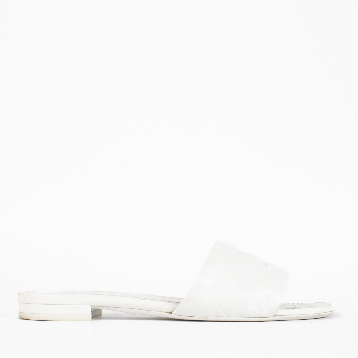 Louis Vuitton Witte Revival Slide Sandalen - Maat 38