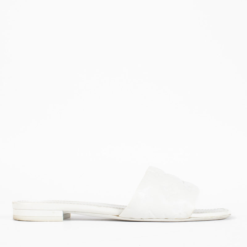 Louis Vuitton Witte Revival Slide Sandalen - Maat 38