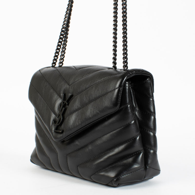 Discover the Saint Laurent Loulou Crossbody Bag in black at Labellov. Crafted from quilted calfskin leather with signature YSL hardware, this elegant pre-loved designer bag embodies Parisian chic. Shop authentic Saint Laurent handbags and luxury accessori