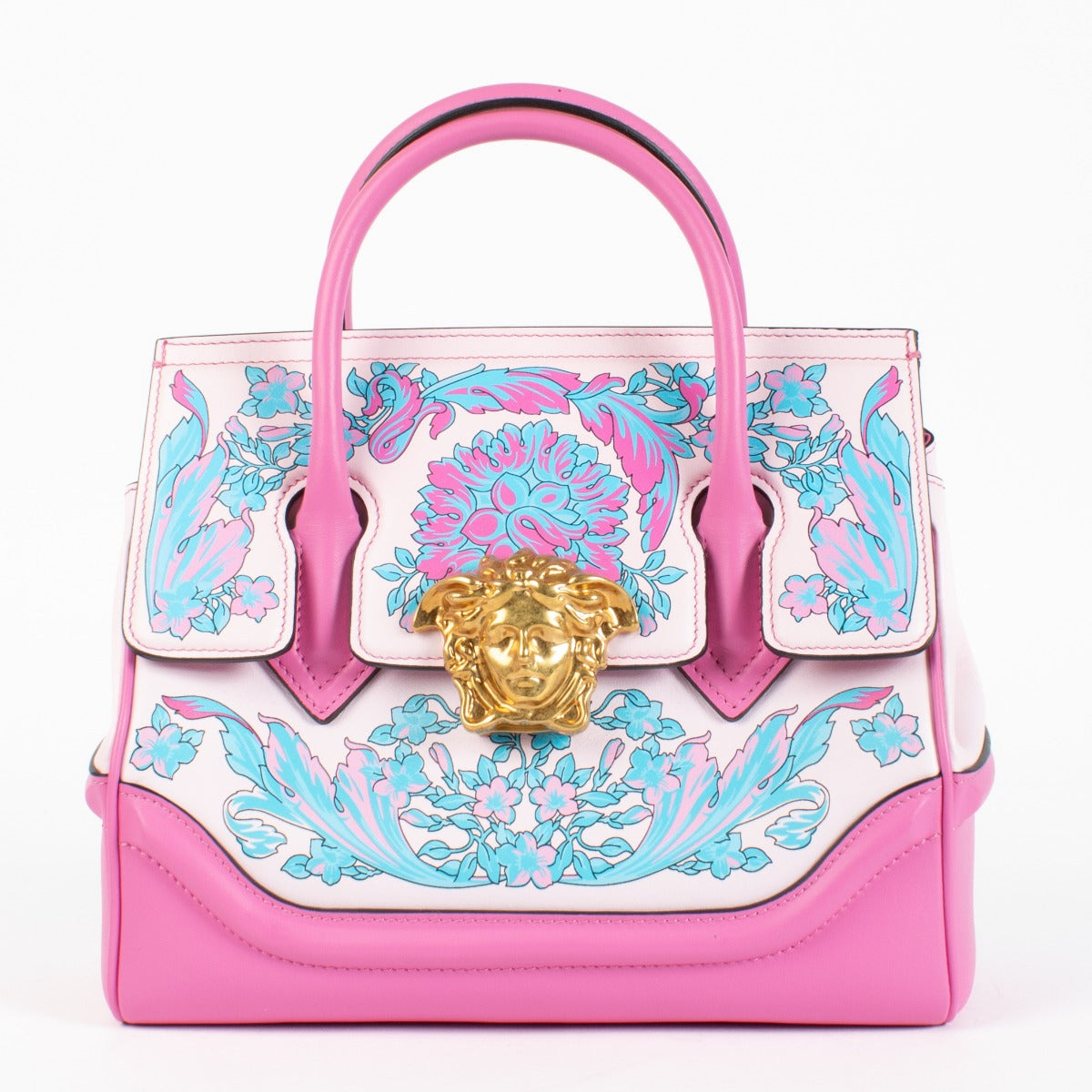 Sac cabas moyen Palazzo Empire Barocco rose de Versace