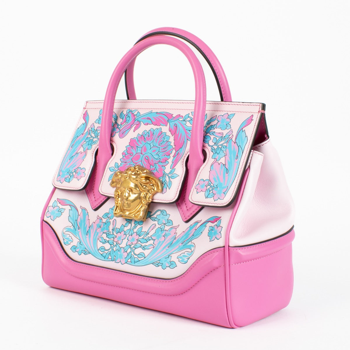 Sac cabas moyen Palazzo Empire Barocco rose de Versace
