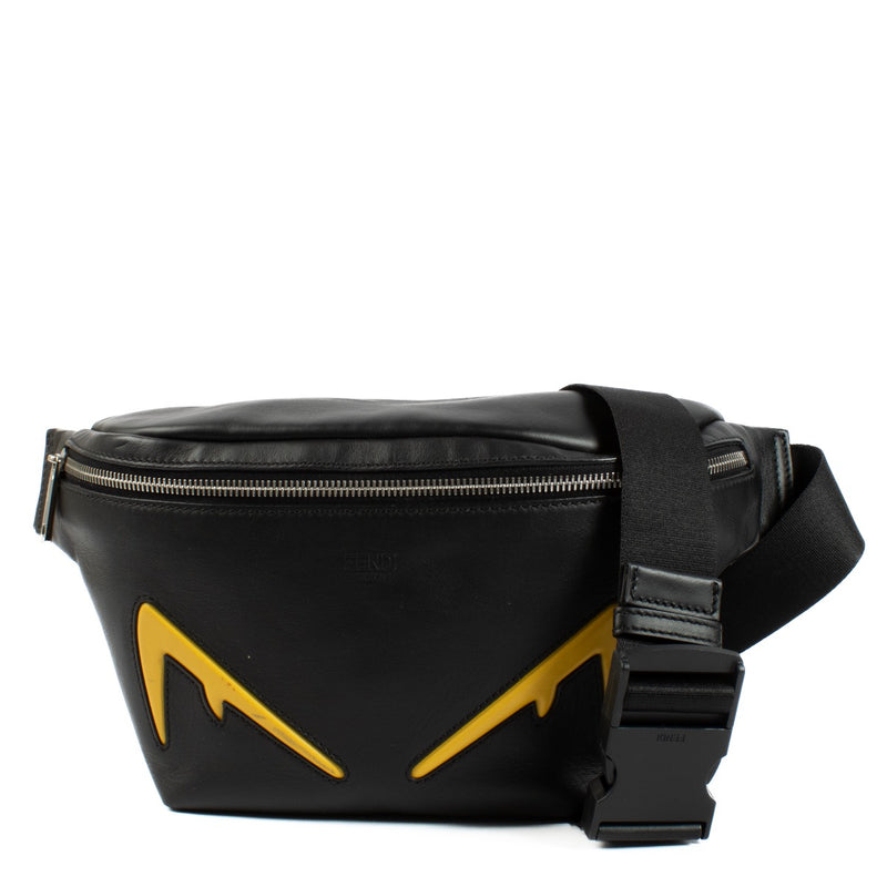 Fendi Black Vitello Grace Light Century Devil Eyes Belt Bag