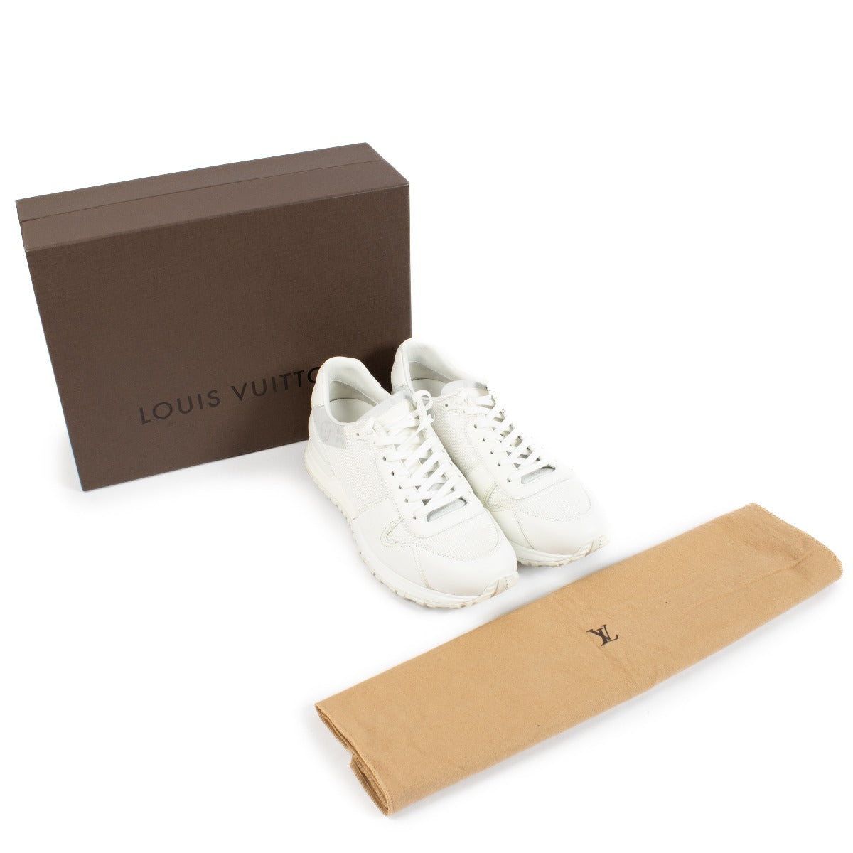Shop 100% authentic secondhand Louis Vuitton White Sneakers - Size 7 1/2 on Labellov.com