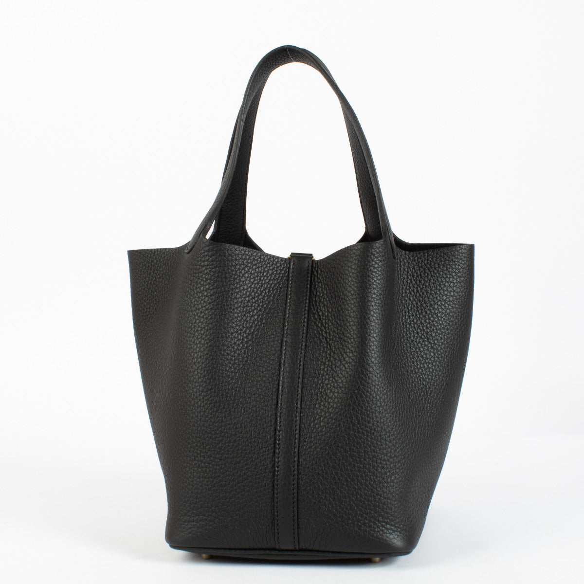 Hermès Picotin Lock 22 Black Clemence GHW