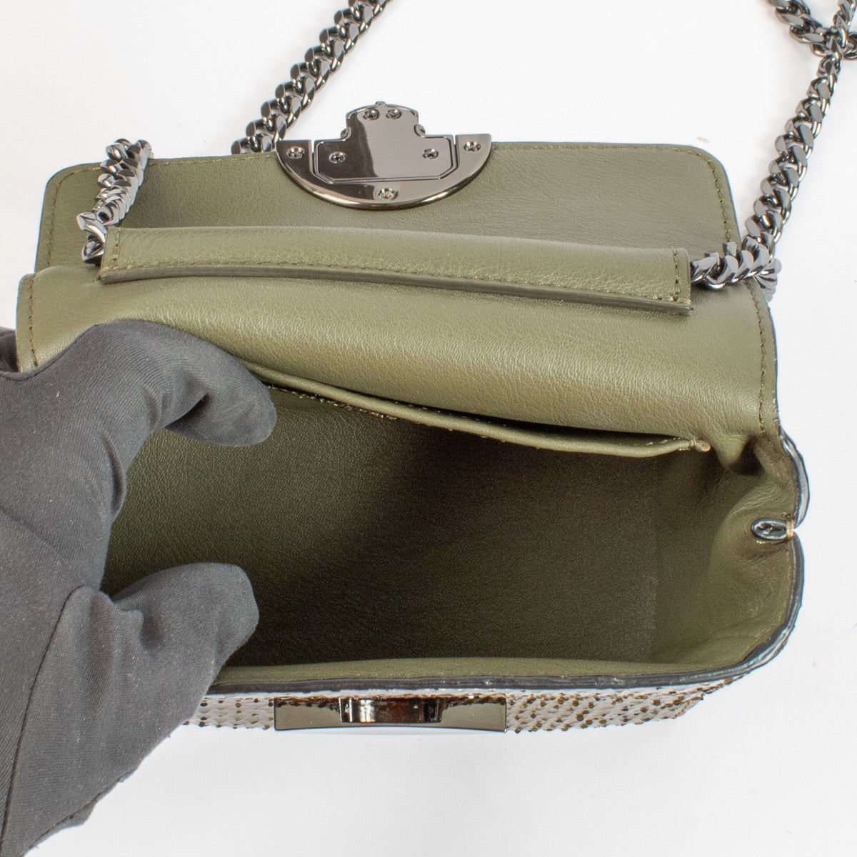 shop 100% authentic second hand Lebeau-Courally Brown Python La Duchesse Bag on Labellov.com