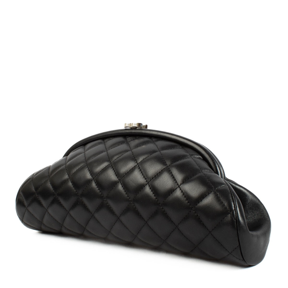 Chanel Black Timeless Kisslock Clutch