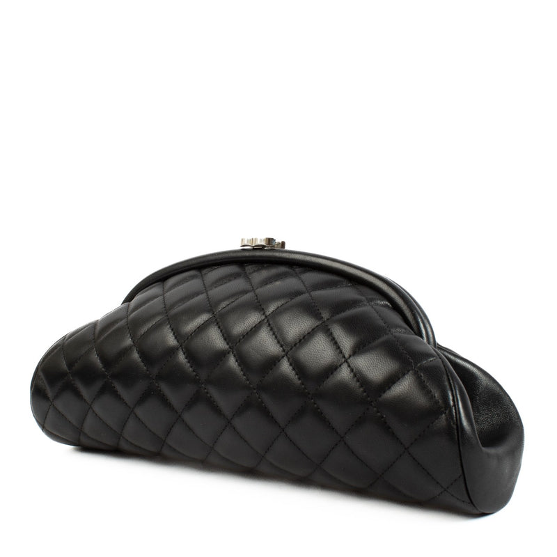 Chanel Black Timeless Kisslock Clutch