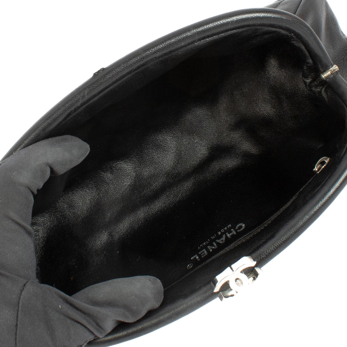 Chanel Black Timeless Kisslock Clutch