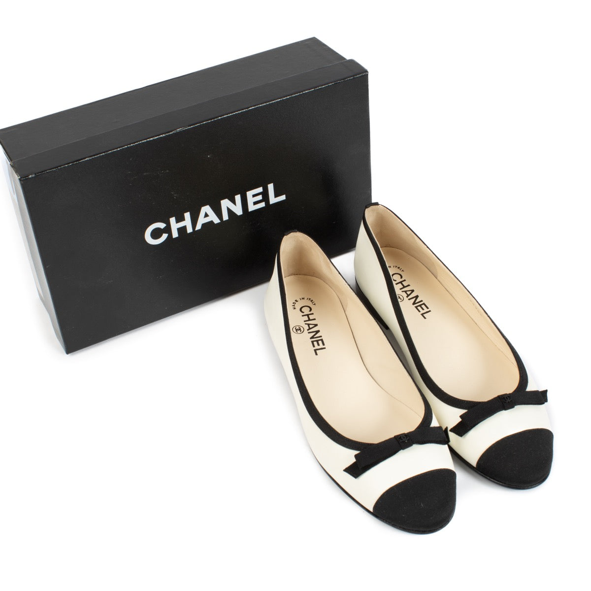 Ballerines blanches Chanel - Taille 40