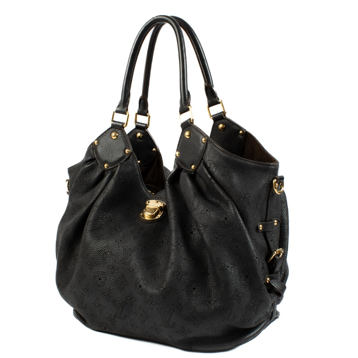 Louis Vuitton Zwarte Mahina Neo L Hobo Tas