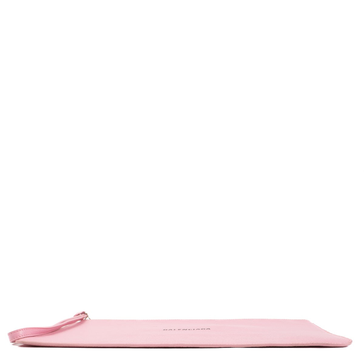 Balenciaga Pink Logo Large Ville Clutch