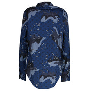 Louis Vuitton Blue Monogram Camouflage Shirt