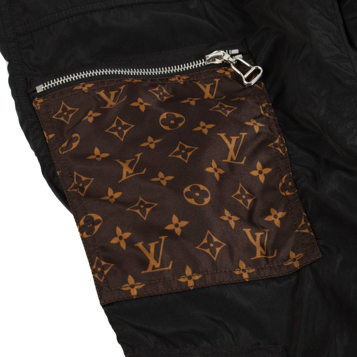 Louis Vuitton Black Monogram Pocket Cargo Trouser - Size FR36